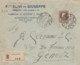 RACCOMANDATA 1928 L.1,75 TIMBRO LEVANTO -AMB. ROMA TORINO (IX1282 - Storia Postale