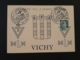 Carte Avec Vignette Mouvement De Libération Nationale Journée Du Timbre Vichy 1945 03 Allier - Expositions Philatéliques