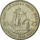 Monnaie, Etats Des Caraibes Orientales, Elizabeth II, 25 Cents, 1989, TTB - Caraïbes Orientales (Etats Des)