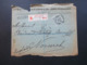 Belgien 1897 / 1904 Nr. 68 EF Mit Perfin / Firmenlochung! Einschreiben Bruxelles Credit Lyonnais - Norwich England - 1893-1900 Barbas Cortas