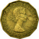 Monnaie, Grande-Bretagne, Elizabeth II, 3 Pence, 1959, TTB, Nickel-brass, KM:900 - F. 3 Pence