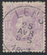 émission 1869 - N°36 Obl Simple Cercle "Lens". TB - 1869-1883 Léopold II