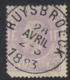 émission 1869 - N°36 Obl Simple Cercle "Ruysbroeck" TB / Un Coin Arrondi - 1869-1883 Leopold II