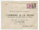 ENTIER GANDON 3FR BRUN ENVELOPPE TIMBRE SUR COMMANDE L'URBAINE LA SEINE NEUF - 1945-54 Marianne Of Gandon