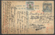 1925 CHINA PSC HARBIN MANCHURIA POSTAL CARD JUNK 1.1/2c UPRATED SENT TO USA - 1912-1949 Repubblica
