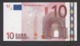 10 Euro 2002 X39635353352, Printer P015 Trichet, Kassenfrisch,  UNC - 10 Euro