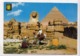 Egypt, GIZA, The Great Sphinx & Pyramids, 1979 Used Postcard [23555] - Gizeh