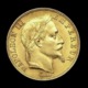 COPIE - 1 Pièce Plaquée OR Sous Capsule ! ( GOLD Plated Coin ) - France - 50 Francs Napoléon III Tête Laurée 1866 A - Autres & Non Classés