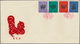 China - Volksrepublik: 1958/59, 5 Official FDCs Bearing Sets Of S29, S30, C59, C60 And C61, Tied By - Autres & Non Classés