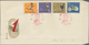 China - Volksrepublik: 1959/64, 4 FDC Sets, Of C66, C72, S39 And S63, Unaddressed (Michel €505). - Other & Unclassified