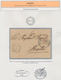 Malta - Vorphilatelie: 1838/1865, Comprehensive Collection With Ca.35 Entires On Exhibition Pages, C - Malte