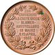 Medaillen Deutschland: Mainz: Bronzemedaille 1863 Von Chr. Schnitzspahn, Auf Die Erste Große Blumena - Andere & Zonder Classificatie
