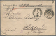 Deutsches Reich - Pfennige: 1876/1880, Lot Von Fünf Wertbriefen Aus Gleicher Korrespondenz Von Frank - Collections