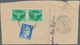 Feldpostmarken: 1941/1948, Vielseitiges Lot Von 3 Kompletten Päckchenadressen Sowie 3 Briefstücken M - Autres & Non Classés