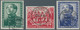 DDR: 1950/1955, Postfrische Und Gestempelte Steckkartenpartie, Dabei Dreimal Debria-Block, Marx-Bloc - Collections