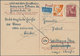 Delcampe - Französische Zone - Baden - Ganzsachen: 1949, Lot Von 19 Bedarfsgebrauchten Ganzsachenkarten Aller D - Autres & Non Classés