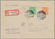 Bizone: 1945-1950, Posten Mit Rund 350 Briefen Und Belegen Ab AM-Post, Band/Netz Und Bauten, Dabei A - Other & Unclassified
