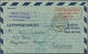 Bizone - Ganzsachen: 1948/1952, Partie Von Neun Nach Israel Gelaufenen Luftpostleichtbriefen (vier B - Other & Unclassified
