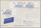 Delcampe - Bundesrepublik Deutschland: 1955/1998, Post Nach Übersee, Vielseitige Partie Von Ca. 69 Briefen Und - Collections