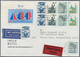Bundesrepublik Deutschland: 1957/1997, Post Nach Übersee, Vielseitige Partie Von Ca. 70 Briefen Und - Collections