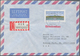 Bundesrepublik Deutschland: 1957/1997, Post Nach Übersee, Vielseitige Partie Von Ca. 70 Briefen Und - Sammlungen