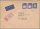 Bundesrepublik Deutschland: 1957/1997, Post Nach Übersee, Vielseitige Partie Von Ca. 70 Briefen Und - Collections