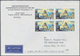 Delcampe - Bundesrepublik Deutschland: 1957/1997, Post Nach Übersee, Vielseitige Partie Von Ca. 70 Briefen Und - Collections