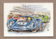 CPSM 72 LE MANS LES 24 HEURES DU MANS Le Départ Est Donné !... TB DESSIN AUTOMOBILE De COURSE TB Verso Pub. - Le Mans