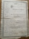 Passeport D'Indigent: "Empire Français " Biffé Devenu "République..." De Paris à  Vezelise  1871 - Documents Historiques