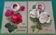 Lot De 4 CHROMOS CALENDRIER  1883 , FLEURS Et PETITES FILLES , 4 Advertising CARDS W CALENDAR , GIRLS & FLOWERS ,YOUTHS - Kleinformat : ...-1900