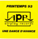 CD N°1821 - APR AIRPLAY RECORDS - UNE DANCE D' AVANCE - PRINTEMPS 93 - COMPILATION 14 TITRES - Dance, Techno & House