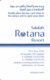 ROTANA Resort SALALAH - Hotel Room Key Card, Hotelkarte, Schlüsselkarte, Clé De L'Hôtel - Hotelkarten