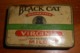 BLACK CAT VIRGINIA CIGARETTES  BOX METAL  7CM Br  11CM L 3,5CM H - Tabaksdozen (leeg)