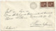 . Luogotenenza 12giu1946 Ultimo Giorno Re Di Maggio Umberto II° - Busta Roma 15giu46 X Nocera Inf. Tumulti Di Napoli - 1946-60: Storia Postale