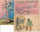Lot De 3 CPA Illustrateur Amateur Signé A. BENARD - 1900-1949