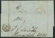 HAMBURG 1842, T 28 OCT, Rote Sonderform Auf Brief Von Königsberg (K1) über Hamburg (rückseitiger K1) Nach London, Regist - Prephilately