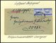 BAHNPOST Luftpost-Bahnpost, 1937-1963, 4 Verschiedene Belege, Dabei Feldpostbrief Nach Leningrad, Feinst/Pracht - Franking Machines (EMA)