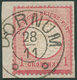 Dt. Reich 19 BrfStk, 1872, 1 Gr. Rotkarmin, Hannover K2 DORNUM, Kabinettbriefstück, Fotobefund Brugger - Used Stamps