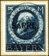 SAARGEBIET 30III BrfStk, 1920, 5 M. Bayern-Sarre Mit Abart Fetter Kontrollstrich, Prachtbriefstück, Fotoattest Burger, M - Other & Unclassified