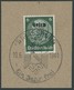 ELSASS 4K BrfStk, 1940, 6 Pf. Schwarzgrün, Kopfstehender Aufdruck, Sonderstempel STRASSBURG - EIN JAHR FREI, Prachtbrief - Ocupación 1938 – 45