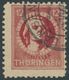 THÜRINGEN 97AXav O, 1945, 12 Pf. Karminrot, Vollgummierung, Gefasertes Papier, Pracht, RR!, Fotoattest Schulz, Mi. 1000. - Otros & Sin Clasificación