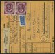 BUNDESREPUBLIK 133 BRIEF, 1954, 40 Pf. Posthorn Im Sechserblock Und 2 Waagerechten Paaren Mit 5 Pf. Zusatzfrankatur Auf  - Other & Unclassified