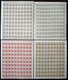 BUNDESREPUBLIK 454-61 **, 1964, Bauwerke In Bogen (100) Mit Druckereizeichen Bzw. Bogenzählnummer, Pracht (10 Pf. Etwas  - Otros & Sin Clasificación