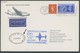 GROSSBRITANNIEN 1962, LUNDY - Bleriot Luftpostmarke Auf Inselbrief Mit Katastrophen-Stempel DELAYED BY STORM, Zuleitung  - Other & Unclassified
