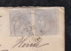 Spain 1881 Cover 2x25c Pair COMILLAS To KLATTAU KLAOVY Austria AMBULANTE Santander Railway Postmark - Cartas & Documentos