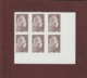 1595 De 2018- Neuf **- 5c.- Adhésif - ANGLE BAS DROIT Bloc De 6 Marianne ENGAGEE.- Issu De 100 Timbres.-2 Scannes - 2018-2023 Marianne L'Engagée