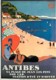 Publicite - Antibes - Sa Plage De Juan Les Pins - Son Cap - Station D'été Et D'hiver - Par Roger Broders - Reproduction - Publicité