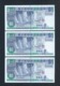 Banknote - Singapore $1 Ship Series 3 Runs Number B/16-333603-605 (#135) XF - Singapour