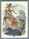 1975 MOWGLI And AKELA Wolf Bagira Tiger Jungle By Stroganova Soviet USSR Postcard - Altri & Non Classificati