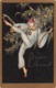 M08700 " BUONA ANNO " PIERROT  - CART. ORIG. SPED. 1929 - Anno Nuovo